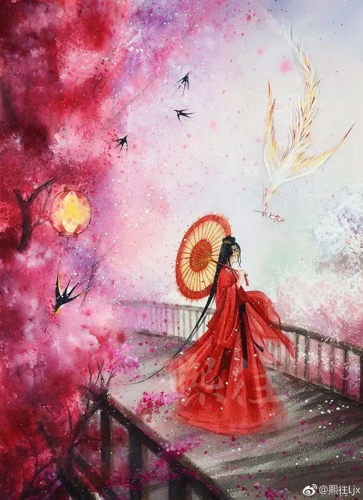 Hoa bỉ ngạn và cô gái - Hình ảnh thơ mộng và sâu lắng 6