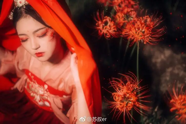 Hoa bỉ ngạn và cô gái - Hình ảnh thơ mộng và sâu lắng 55