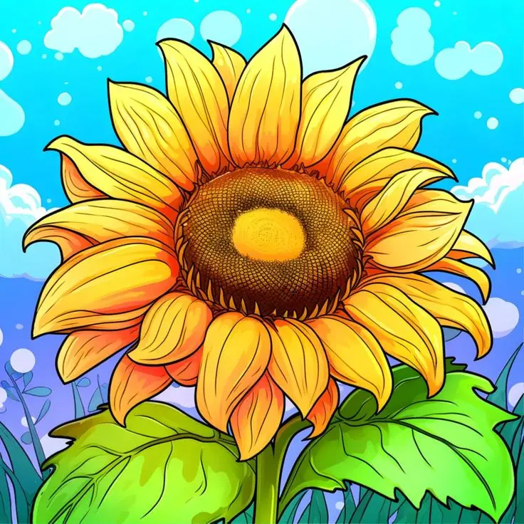 Hoa Hướng Dương Tô Màu - Nguồn Cảm Hứng Từ Thiên Nhiên 31