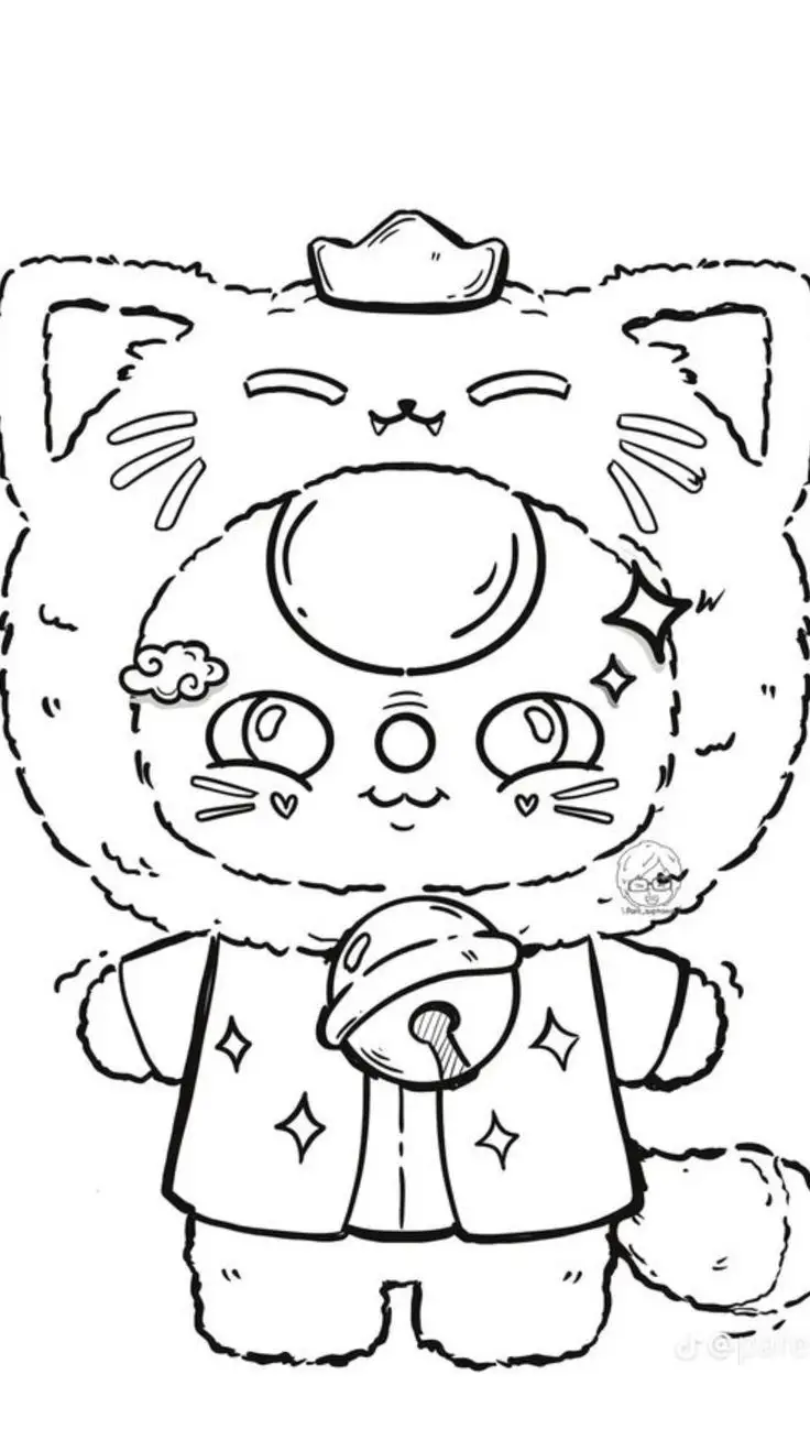Hình tô màu cute giúp bé phát triển tư duy 8