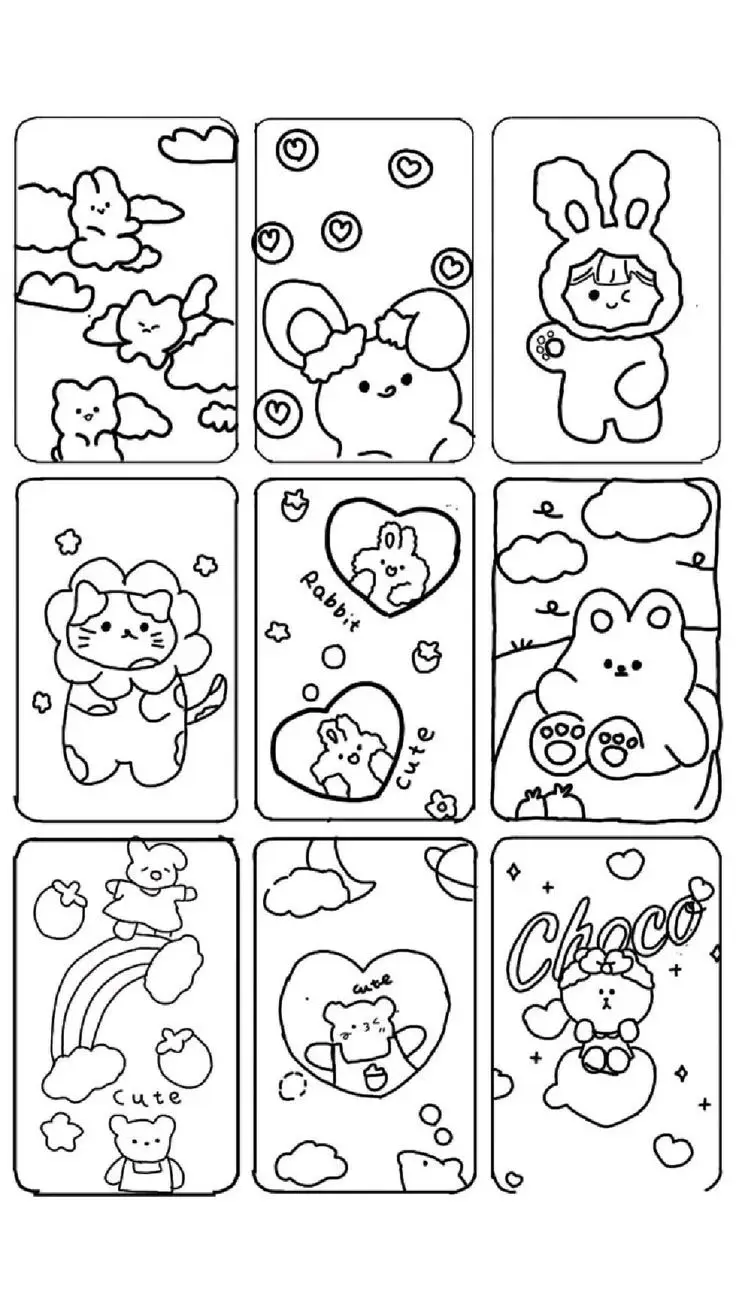 Hình tô màu cute giúp bé phát triển tư duy 45