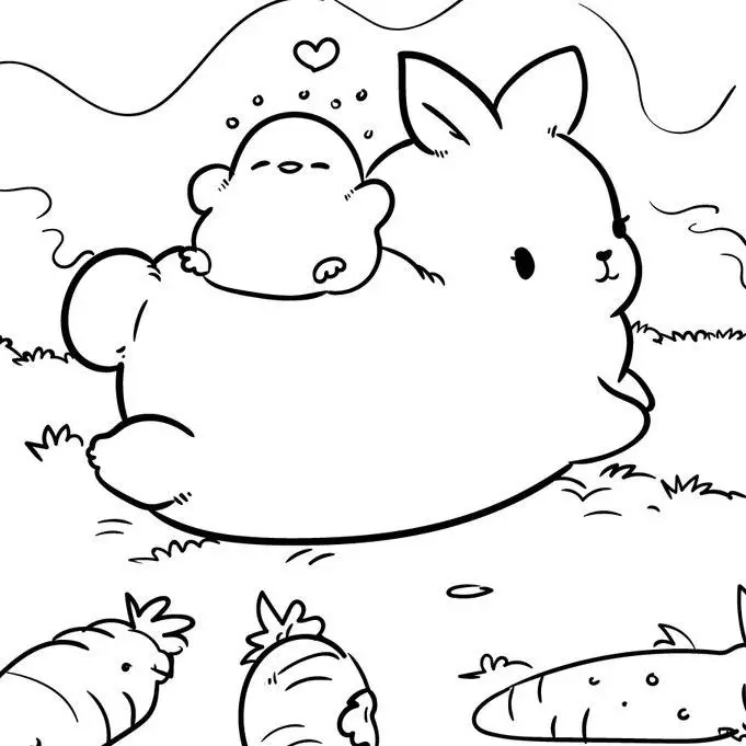 Hình tô màu cute giúp bé phát triển tư duy 62
