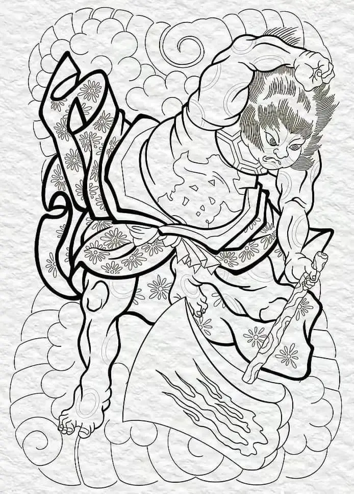 Khung Hình Xăm Nhật Cổ Kín Lưng Đặc Sắc 19