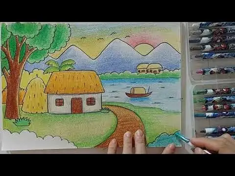 Khám Phá 50+ Hình Ảnh Làng Quê Tranh Tô Màu: Nghệ Thuật Giải Thoát Khỏi Cuộc Sống Thực Tại
