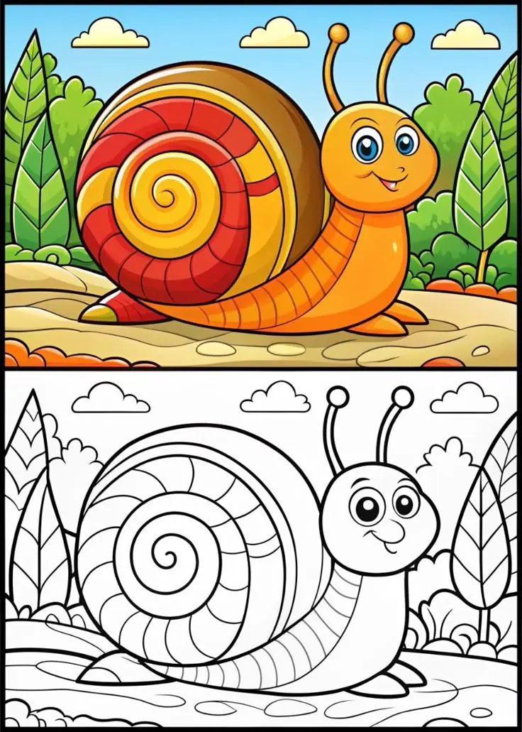 Tranh Tô Màu Con Vật Cho Mầm Non Dễ Thương 27