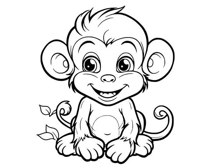 Tranh Tô Màu Con Vật Cho Mầm Non Dễ Thương 29