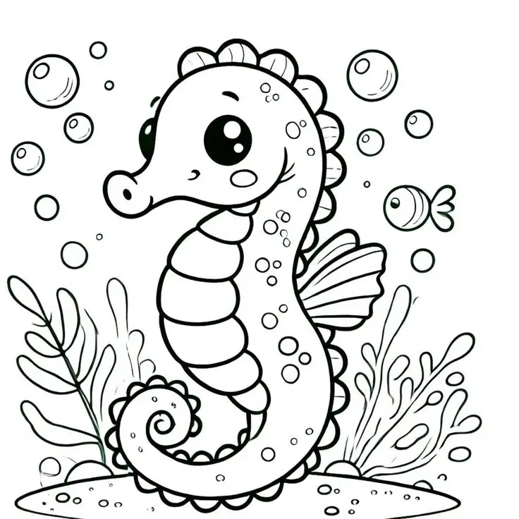 Tranh Tô Màu Con Vật Cho Mầm Non Dễ Thương 51