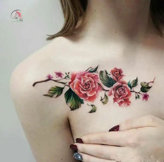 Mẫu Hình Xăm Hoa Hồng Đẹp và Ý Nghĩa 15