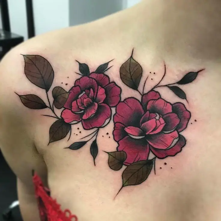 Mẫu Hình Xăm Hoa Hồng Đẹp và Ý Nghĩa 21