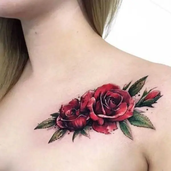 Mẫu Hình Xăm Hoa Hồng Đẹp và Ý Nghĩa 22
