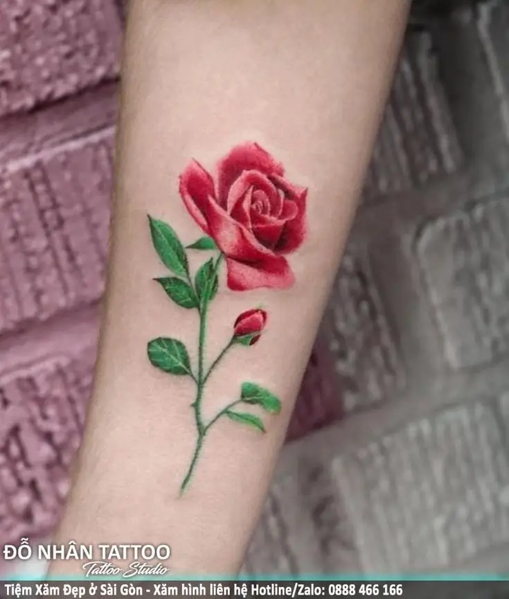 Mẫu Hình Xăm Hoa Hồng Đẹp và Ý Nghĩa 37