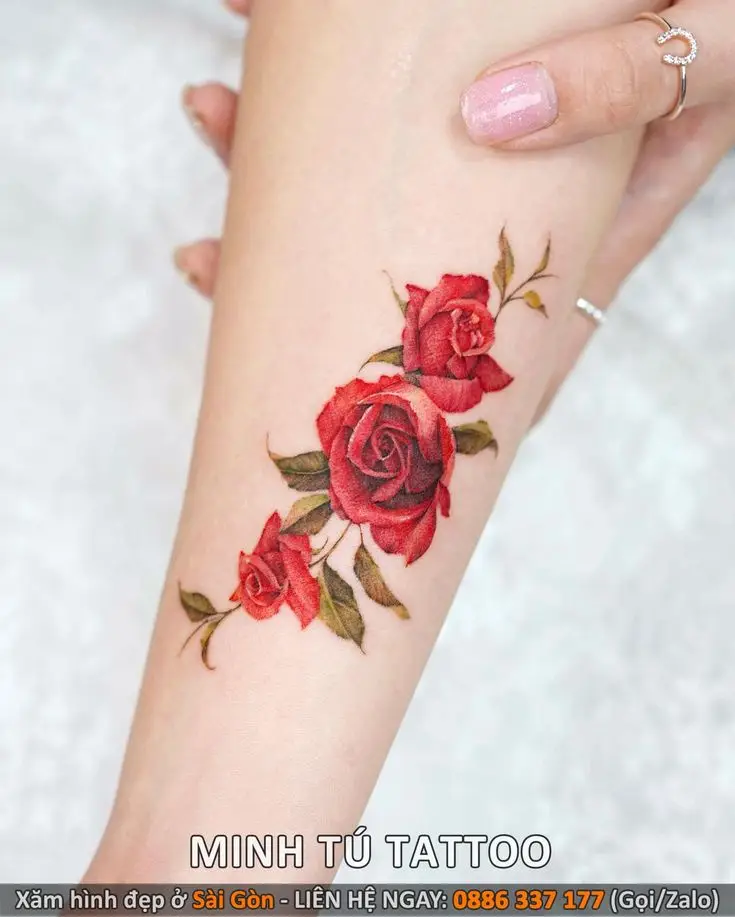 Mẫu Hình Xăm Hoa Hồng Đẹp và Ý Nghĩa 39