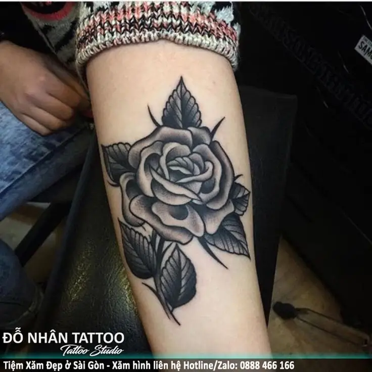 Mẫu Hình Xăm Hoa Hồng Đẹp và Ý Nghĩa 63
