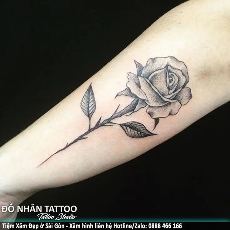 Mẫu Hình Xăm Hoa Hồng Đẹp và Ý Nghĩa 65