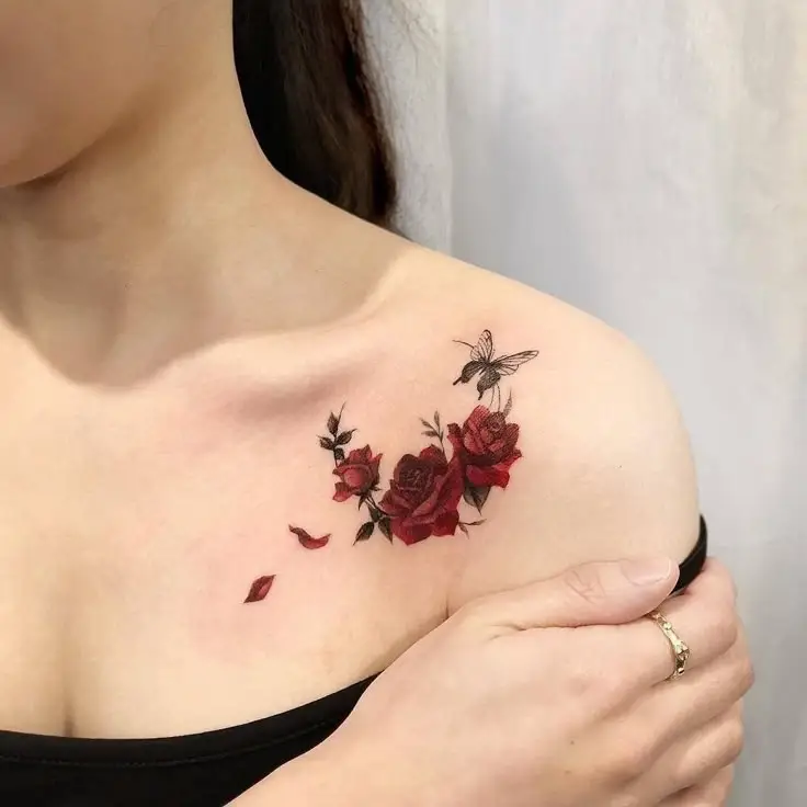 Mẫu Hình Xăm Hoa Hồng Đẹp và Ý Nghĩa 66