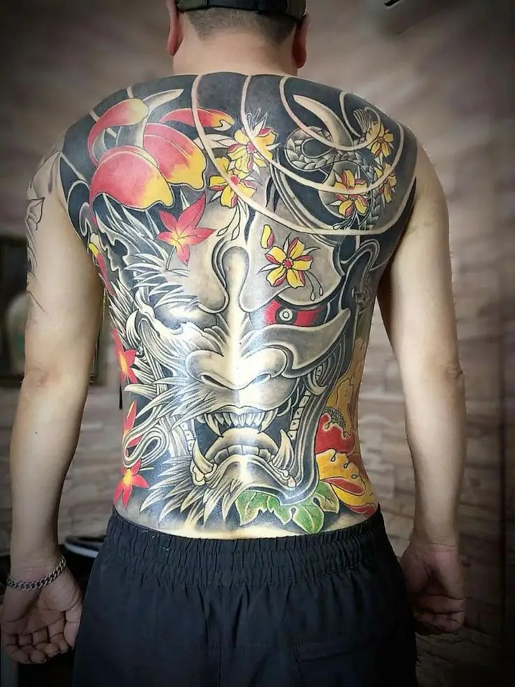 Mẫu hình xăm mặt quỷ full lưng – Ý tưởng độc đáo cho tín đồ xăm hình 47