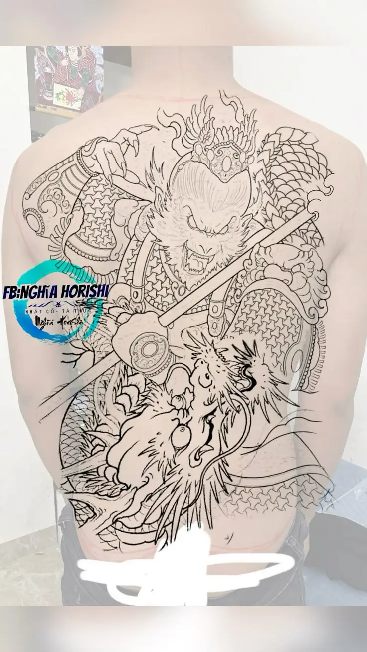 Mẫu hình xăm ngộ không full lưng – Hình xăm độc đáo từ văn hóa dân gian 2