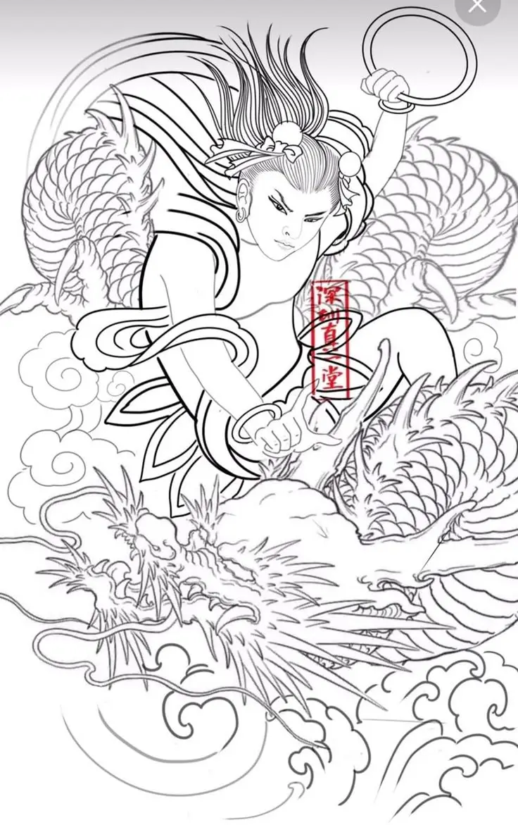 Mẫu hình xăm ngộ không full lưng – Hình xăm độc đáo từ văn hóa dân gian 44