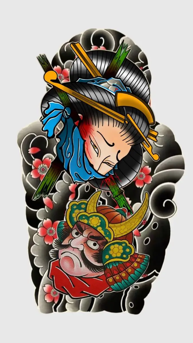 Mẫu Xăm Full Tay Nhật Cổ: 100+ Ý Tưởng Sang Trọng 60