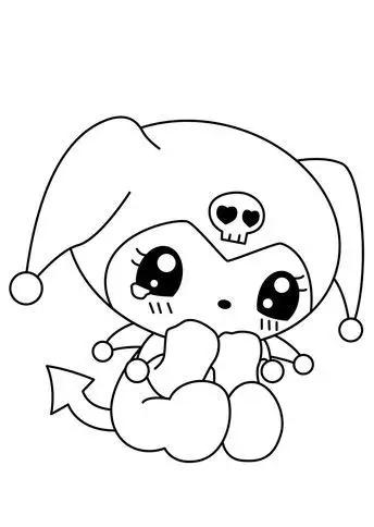 My Melody Kuromi Coloring Pages: Bộ Hình Tô Màu Kuromi Chất Lượng Cao 18