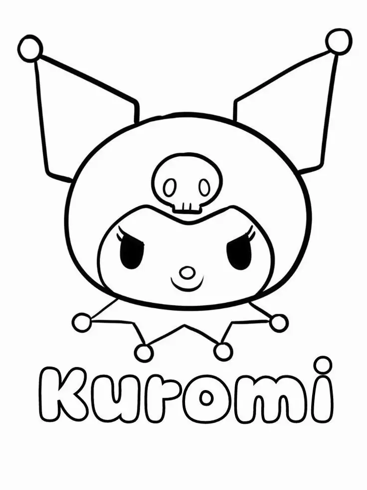 My Melody Kuromi Coloring Pages: Bộ Hình Tô Màu Kuromi Chất Lượng Cao 27