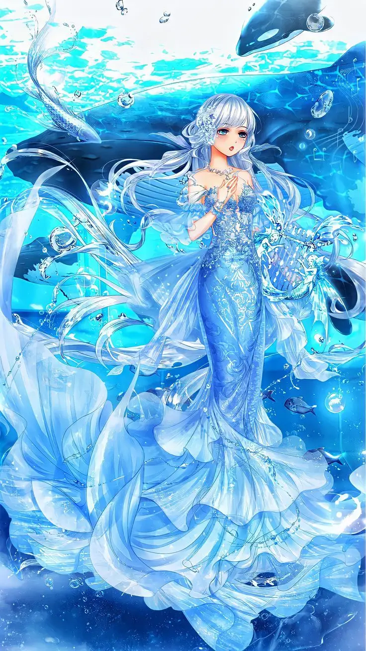 Nàng tiên cá tô màu: Hình ảnh tuyệt đẹp cho bé thỏa sức sáng tạo 35