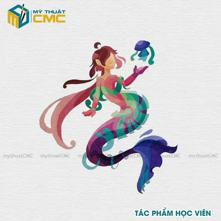 Nàng tiên cá tô màu: Hình ảnh tuyệt đẹp cho bé thỏa sức sáng tạo 39