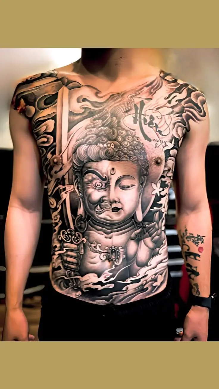 Những Hình Xăm Phật Đẹp Nhất: 100+ Mẫu Để Tôn Vinh Tín Ngưỡng 22