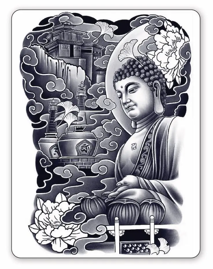 Những Hình Xăm Phật Đẹp Nhất: 100+ Mẫu Để Tôn Vinh Tín Ngưỡng 23