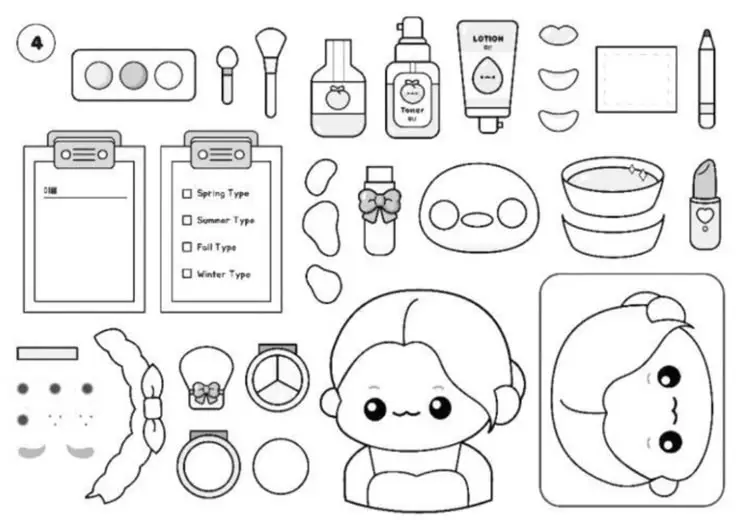 Paper doll tranh tô màu búp bê giấy: Sáng tạo không giới hạn 47