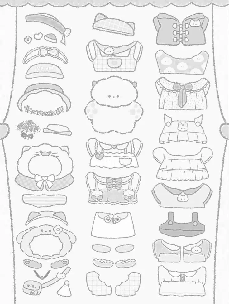 Paper doll tranh tô màu búp bê giấy: Sáng tạo không giới hạn 53