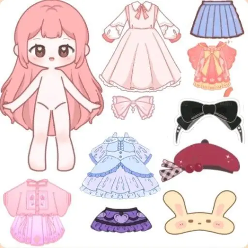 Paper doll tranh tô màu búp bê giấy: Sáng tạo không giới hạn 69