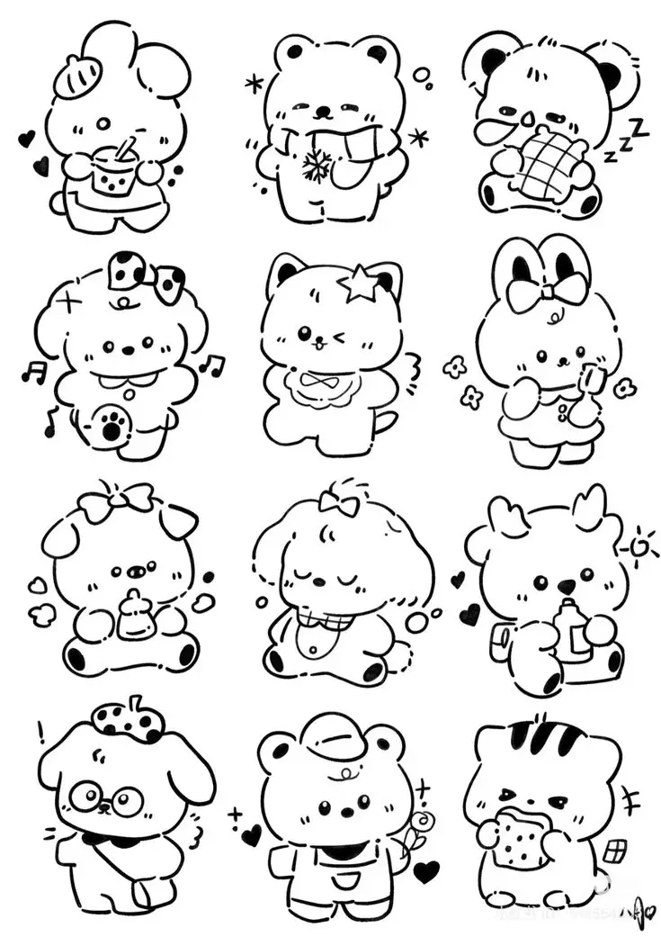 Sticker Hình Tranh Tô Màu Cute Dành Cho Bé 6