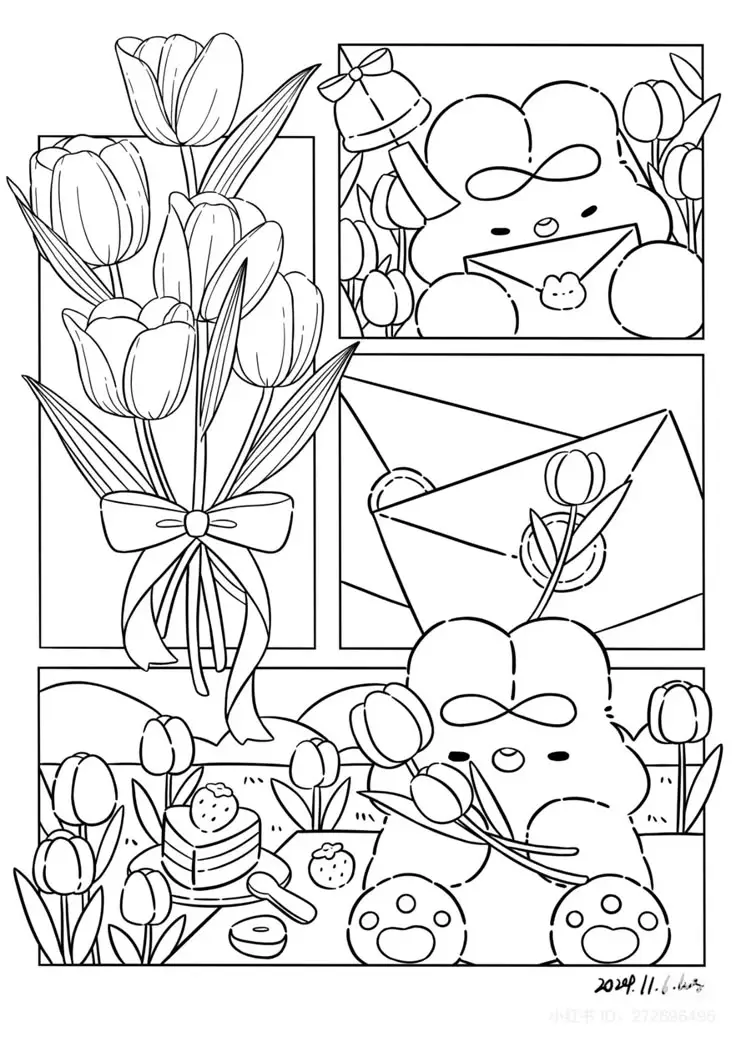 Sticker Hình Tranh Tô Màu Cute Dành Cho Bé 10