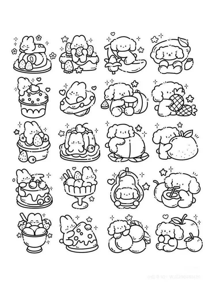 Sticker Hình Tranh Tô Màu Cute Dành Cho Bé 12