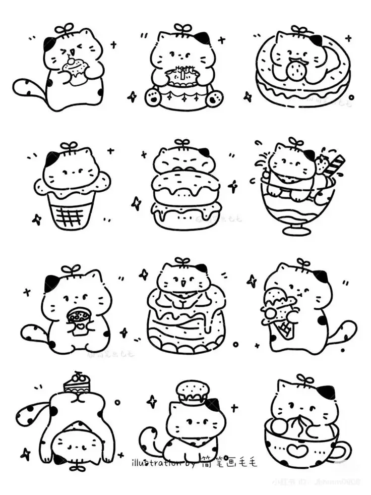Sticker Hình Tranh Tô Màu Cute Dành Cho Bé 33