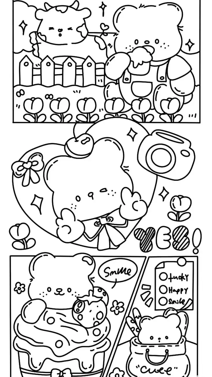 Sticker Hình Tranh Tô Màu Cute Dành Cho Bé 51