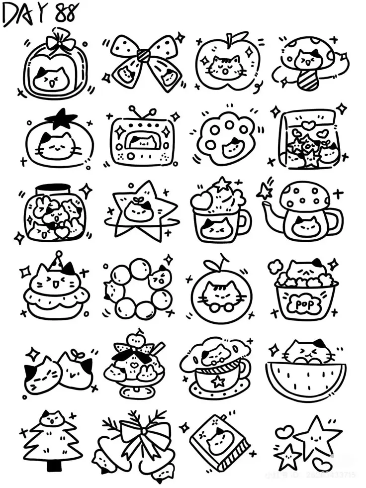 Sticker Hình Tranh Tô Màu Cute Dành Cho Bé 54