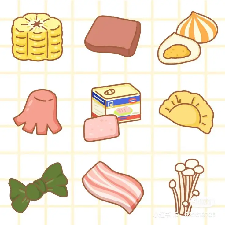Sticker Tranh Tô Màu Đồ Ăn Vặt Cute: 50 Mẫu Hình Đáng Yêu 35