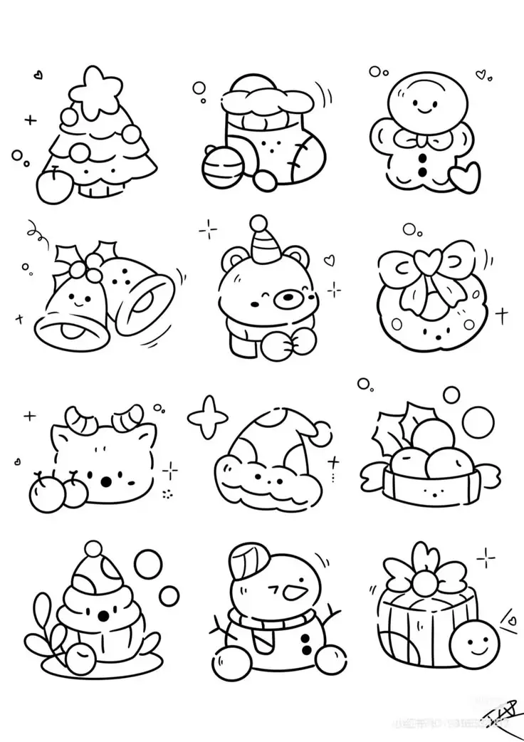 Sticker Tranh Tô Màu Đồ Ăn Vặt Cute: 50 Mẫu Hình Đáng Yêu 64