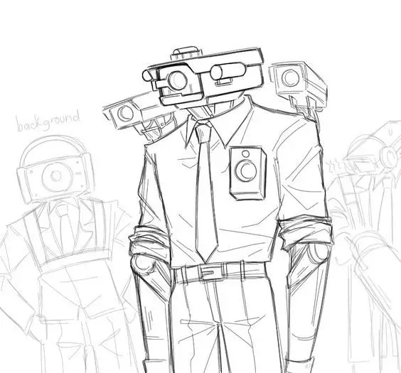 Titan Speakerman Tô Màu Cameraman Vui Nhộn 3