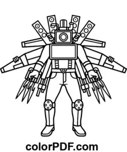 Titan Speakerman Tô Màu Cameraman Vui Nhộn 4