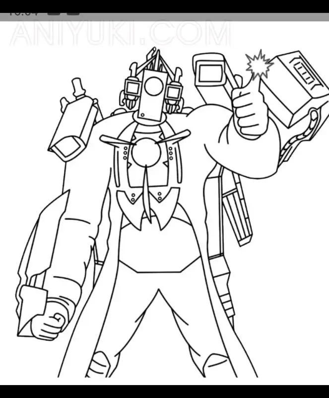 Titan Speakerman Tô Màu Cameraman Vui Nhộn 10