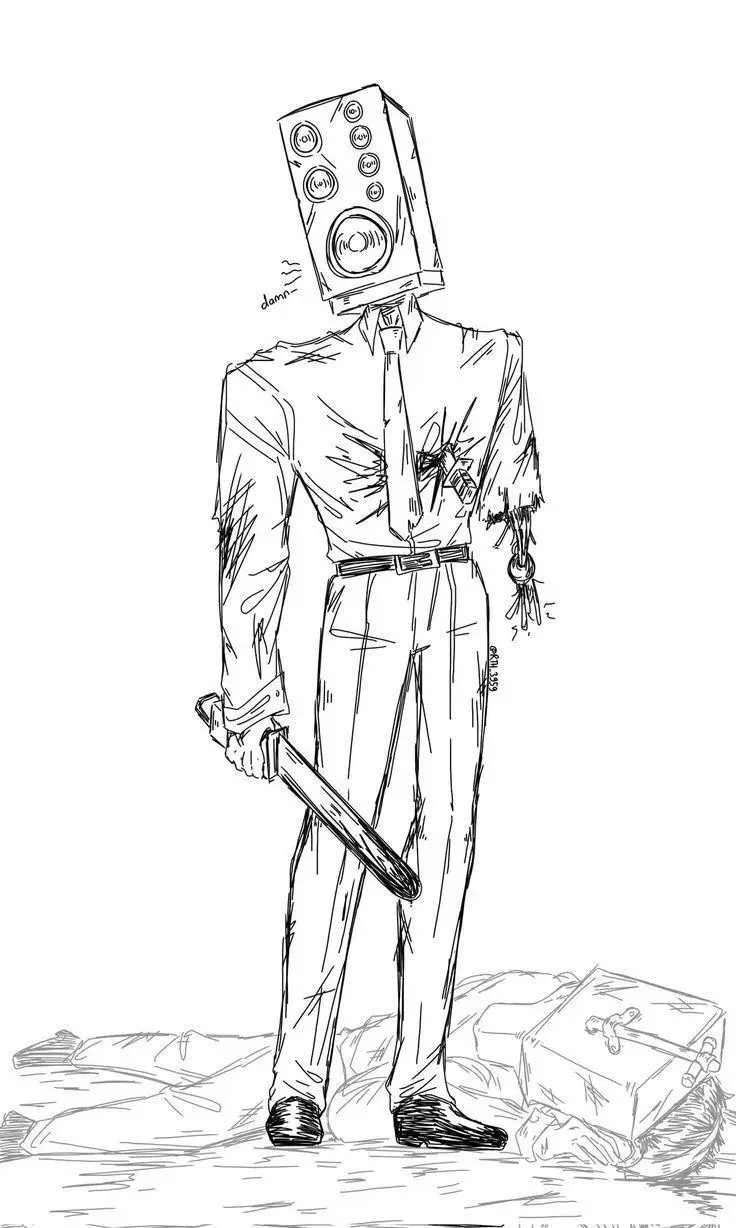 Titan Speakerman Tô Màu Cameraman Vui Nhộn 11