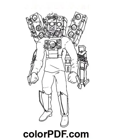 Titan Speakerman Tô Màu Cameraman Vui Nhộn 13