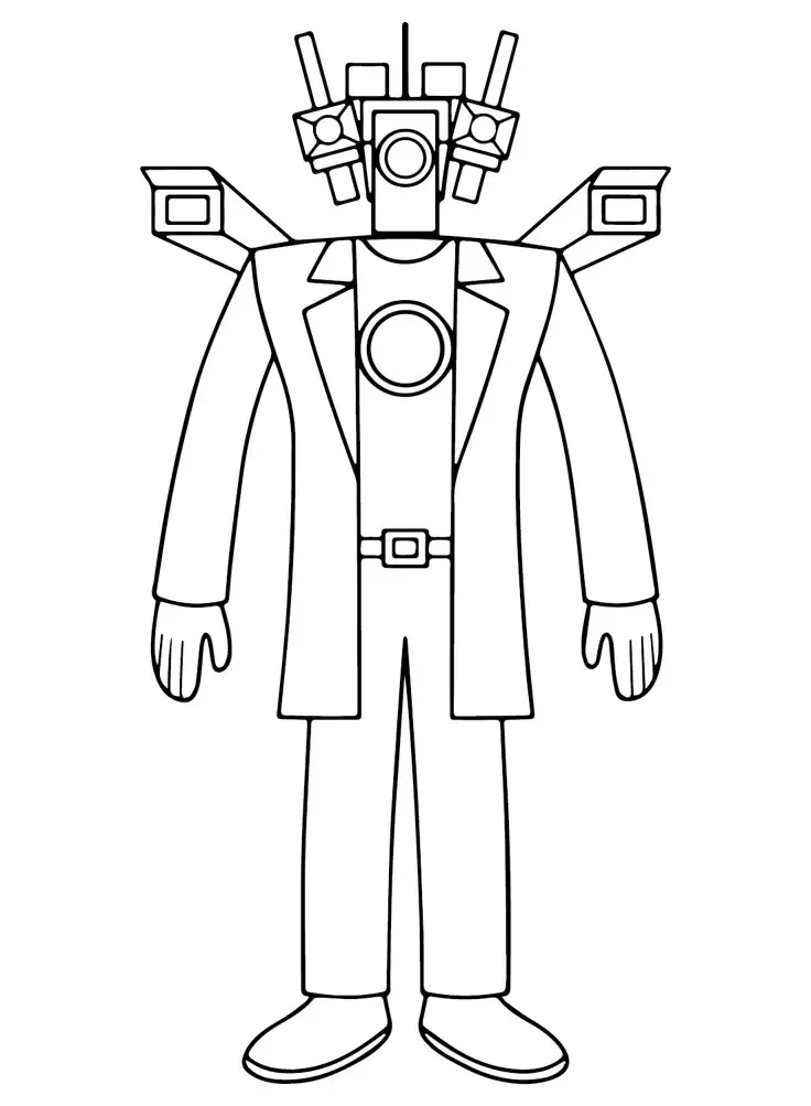 Titan Speakerman Tô Màu Cameraman Vui Nhộn 18