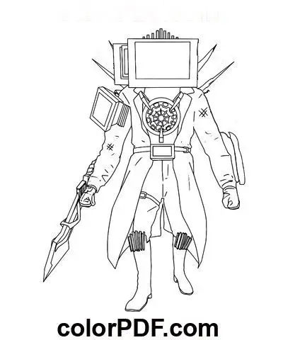 Titan Speakerman Tô Màu Cameraman Vui Nhộn 19