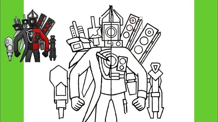 Titan Speakerman Tô Màu Cameraman Vui Nhộn 25