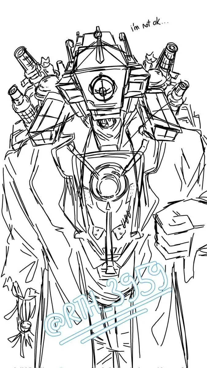 Titan Speakerman Tô Màu Cameraman Vui Nhộn 26