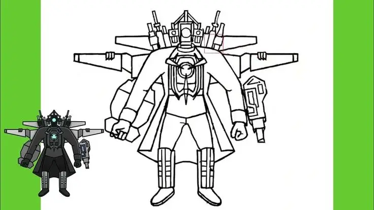 Titan Speakerman Tô Màu Cameraman Vui Nhộn 28